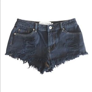 Gypsy Warrior distressed denim shorts